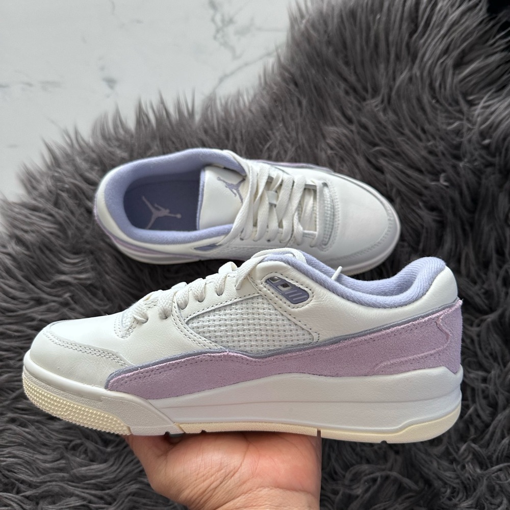 Jordan Women's Athletic Shoes White and Purple - Picture 7 of 11
